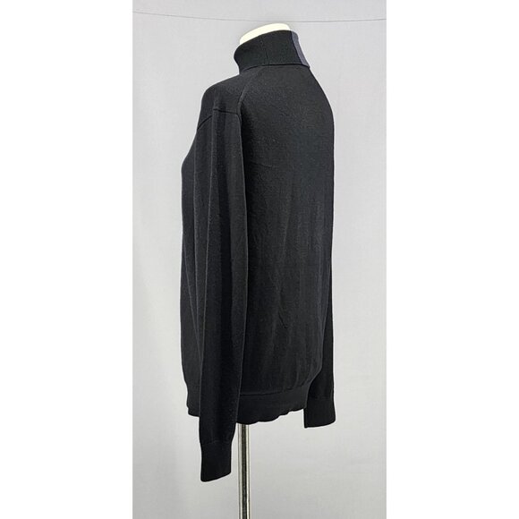 Club Monaco Turtleneck Women Small Black Wool Minimalist BaseLayer Winter - Picture 3 of 9